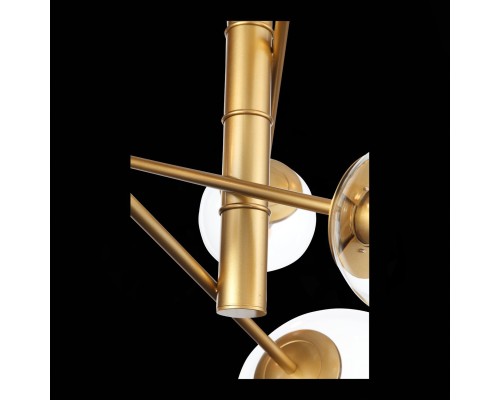 SL1150.203.08 Светильник подвесной ST-Luce Матовое золото/Прозрачный E27 8*40W (из 3-х коробок) LIORA