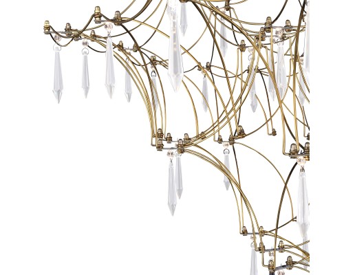 SL6601.213.114 Светильник подвесной ST-Luce Золотистый/Прозрачный LED 114*0,5W 3000K ГРАВЕТТА