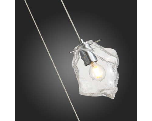 SL1175.103.03 Светильник подвесной ST-Luce Хром/Прозрачный E14 3*40W PORTICI