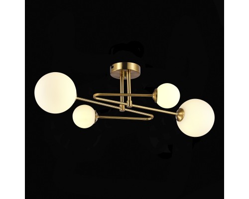 SLE2211-302-04 Светильник потолочный Латунь/Белый G9 LED 4*5W FANTINI