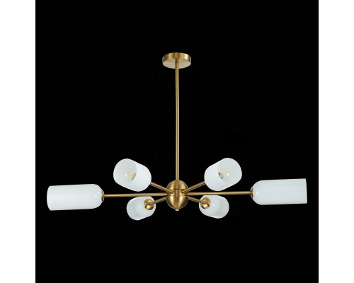 SL1180.202.06 Люстра потолочная ST-Luce Золотистый/Белый E14 6*40W TREVISO