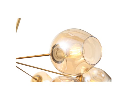 SL1500.203.12 Светильник подвесной ST-Luce Золотистый/Янтарный E14 12*40W FOVIA