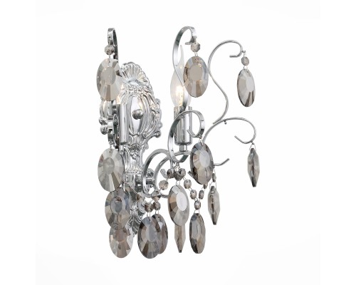 SL846.101.02 Бра ST-Luce Темный хром/Тонированный черный E14 2*40W ORECCHINI