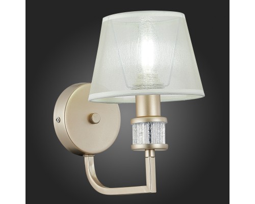 SLE107501-01 Светильник настенный Золотистый/Шампань E14 1*40W MANILA