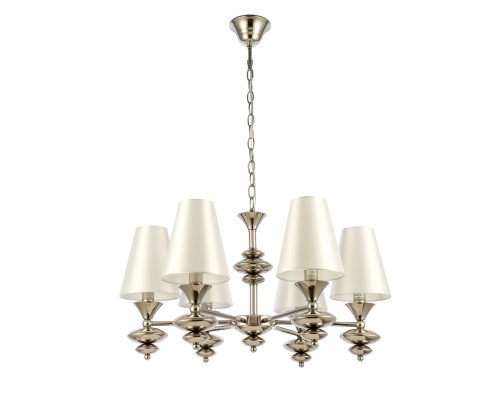 SL1137.103.06 Светильник подвесной Никель/Белый E14 6*40W RIONFO