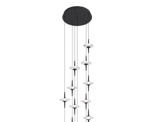 SL6231.403.18 Светильник подвесной ST-Luce Черный/Прозрачный LED 18*5W 4000K ZENITH