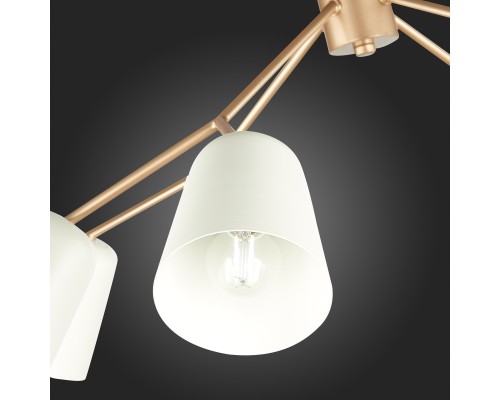 SLE155902-08 Светильник потолочный Золотистый/Белый E14 8*40W MARIO