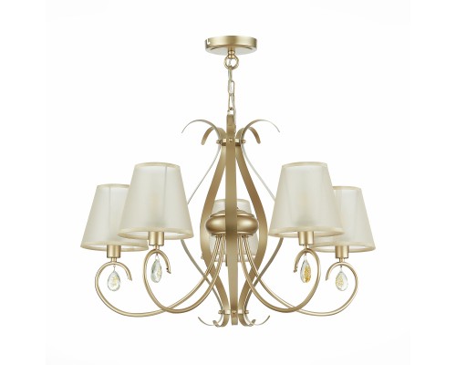 SLE111403-05 Светильник подвесной Шампань/Шампань E14 5*40W FOGGIA