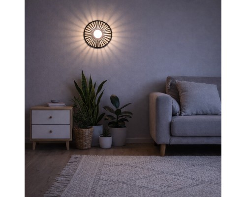SLE6022-401-01 Светильник настенный черный/черный, белый G9 LED 1*5W ЛУНА