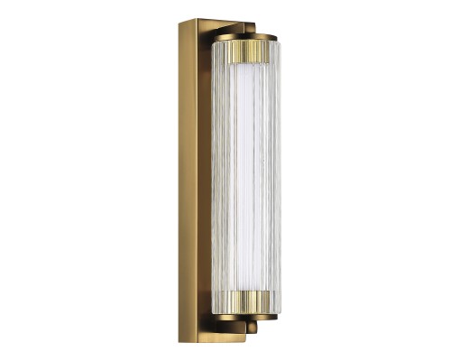 SL6224.301.01 Светильник настенный ST-Luce Латунь/Прозрачный LED 1*8W 4000K БАМБУ