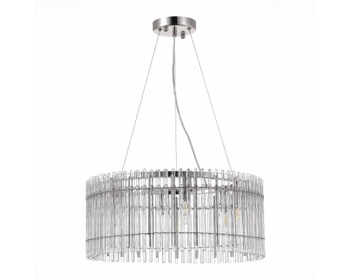 SL1656.113.06 Люстра подвесная ST-Luce Никель/Прозрачный E14 6*40W ЭПИКА