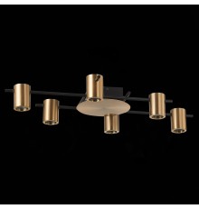 SL1207.402.06 Светильник потолочный ST-Luce Черный/Латунь GU10 6*7W VEROLI