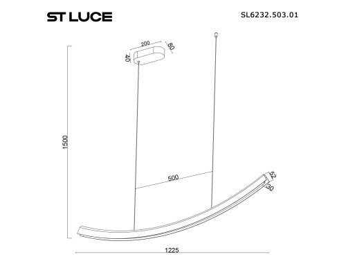 SL6232.503.01 Светильник подвесной ST-Luce Белый/Белый LED 1*20W 4000K HARMONY