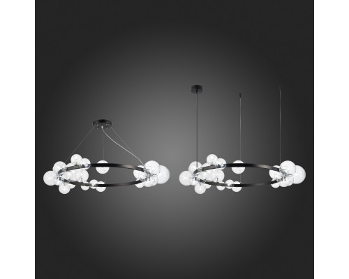 SL1165.403.24 Светильник подвесной ST-Luce Черный/Прозрачный G4 24*5W NECTON