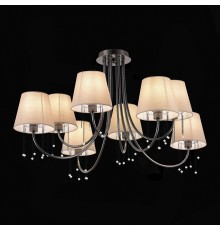SLE1118-802-08 Светильник потолочный Черный хром/Бежевый E14 8*40W ALLURIA