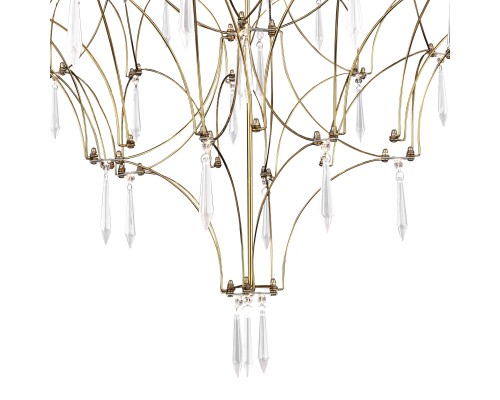 SL6601.203.114 Светильник подвесной ST-Luce Золотистый/Прозрачный LED 114*0,5W 3000K ГРАВЕТТА