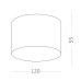 Светильник потолочный Белый LED 1*12W 3000K 1 080Lm Ra>85 120° IP20 D120xH55 185-265V Накладные светильники