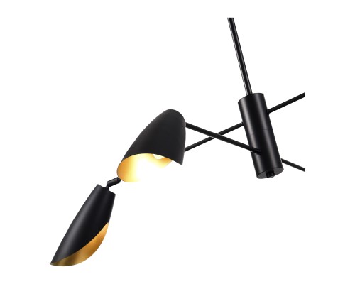 SLE1254-403-04 Светильник подвесной Черный/Черный E14 4*60W ALTON