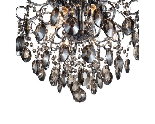 SL846.102.06 Люстра подвесная ST-Luce Темный хром/Тонированный черный E14 6*40W ОРЕЧИНИ