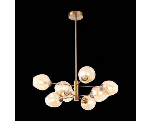 SL1500.203.08 Светильник подвесной ST-Luce Золотистый/Янтарный E14 8*40W FOVIA