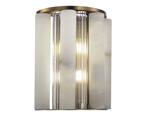 SL1516.301.02 Светильник настенный ST-Luce Бронза, Прозрачный/Белый алебастр G9 2*5W ДИЛАЙТ