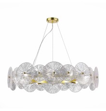 SL1657.203.10 Люстра подвесная ST-Luce Золотистый/Прозрачный E14 10*40W ФЛЕРО