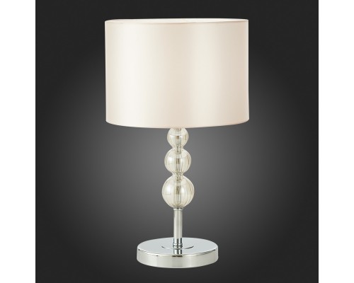 SLE105704-01 Прикроватная лампа Хром/Светло-бежевый E14 1*40W RAMER