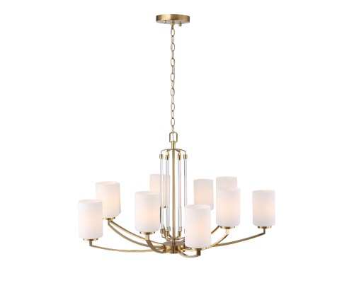 SL1403.303.10 Люстра подвесная ST-Luce Латунь/Прозрачный E27*10 40W ОПАЛ