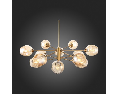 SL1500.203.12 Светильник подвесной ST-Luce Золотистый/Янтарный E14 12*40W FOVIA