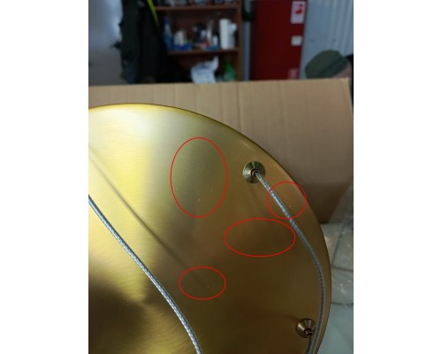 utsenka-SL6225.303.06 Светильник подвесной ST-Luce Латунь/Терракотовый, Белый LED 6*5W 3000K BRICK