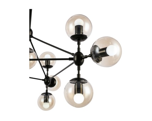 SLE154903-10 Светильник потолочный Черный/Янтарный E27 10*40W LACOTTA