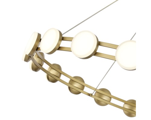 SL6610.203.20 Светильник подвесной ST-Luce золотистый/белый LED 1*40W 4000K MONRO