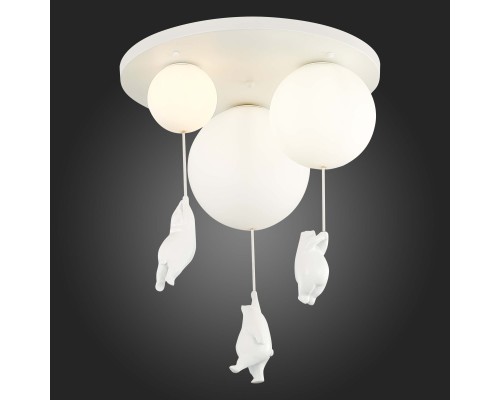 SLE115402-03 Светильник потолочный Белый/Белый E27/G9 3*160W MODENA