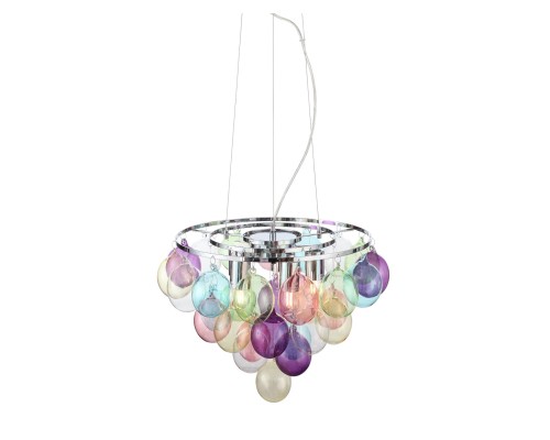 SL432.153.05 Светильник подвесной ST-Luce Хром/Разноцветный E27 5*60W SOSPIRO