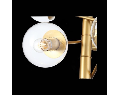 SL1150.203.08 Светильник подвесной ST-Luce Матовое золото/Прозрачный E27 8*40W (из 3-х коробок) LIORA