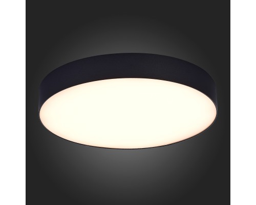 ST606.432.48 Светильник потолочный Черный LED 1*48W 3000K 4 320Lm Ra>85 120° IP20 D400xH55 185-265V Накладные светильники