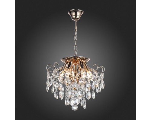 SL846.202.06 Люстра подвесная ST-Luce Золотистый/Прозрачный E14 6*40W ORECCHINI