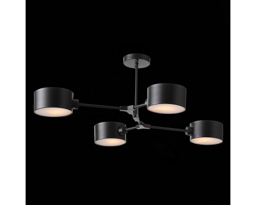 SLE183402-04 Светильник потолочный Черный/Черный E14 4*60W GIMENTO