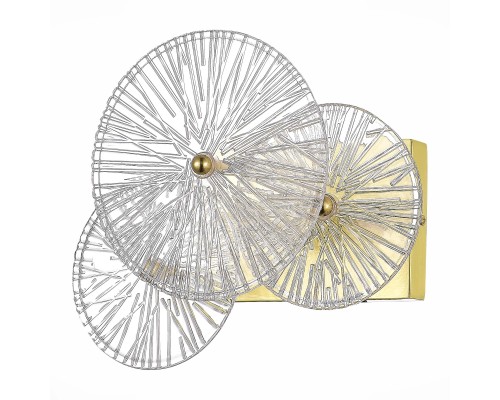 SL1657.201.01 Бра ST-Luce Золотистый/Прозрачный E14 1*40W FLERO