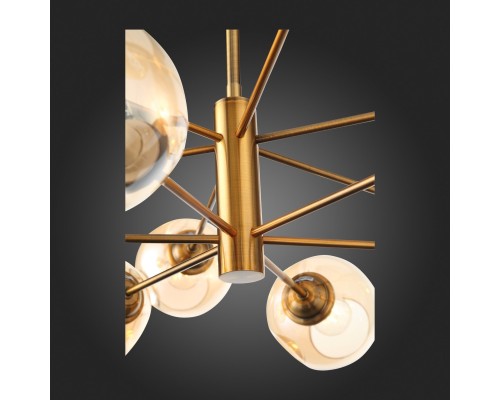 SL1500.203.12 Светильник подвесной ST-Luce Золотистый/Янтарный E14 12*40W FOVIA