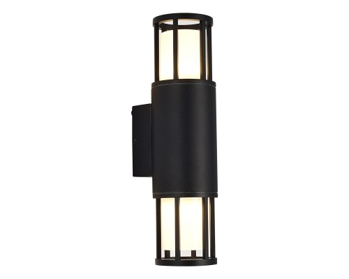 SL9017.401.02 Светильник уличный настенный ST-Luce черный/черный GU10 2*15W MESA