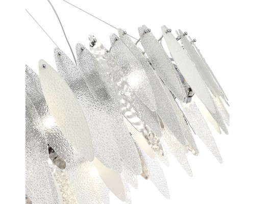 SL1224.103.10 Люстра подвесная ST-Luce Хром/Прозрачный, Белый E14 10*60W LASTRA