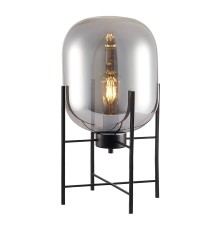 SL1050.704.01 Прикроватная лампа ST-Luce Черный/Дымчатый E27 1*40W BURASCA