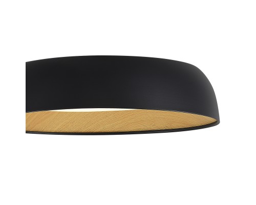 SLE1812-402-01 Светильник потолочный Черный, Древесный/белая LED 1*36W 4000K MUSE