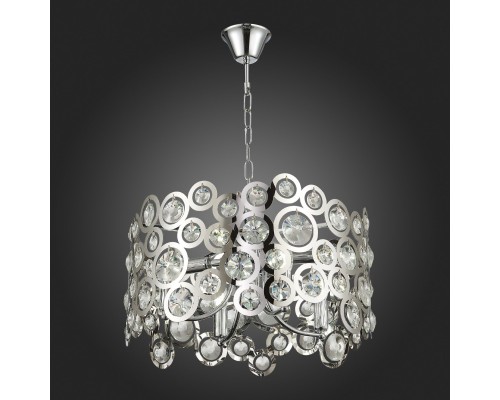 SL1103.103.08 Светильник подвесной ST-Luce Хром/Прозрачный,Хром E14 8*60W LETINA