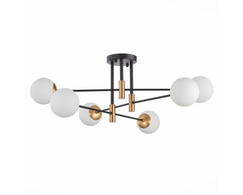 SL1203.402.06 Люстра потолочная ST-Luce Бронза,Черный/Белый E27 6*40W LIMANO