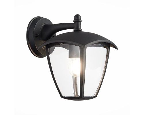 SL081.411.01 Светильник уличный настенный ST-Luce Черный/Черный, Прозрачный E27 1*40W SIVINO