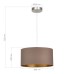 SLE300573-01 Светильник подвесной Никель/Темно-бежевый, Золотистый E27 1*40W BRESCIA