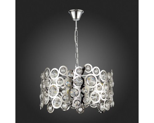 SL1103.103.08 Светильник подвесной ST-Luce Хром/Прозрачный,Хром E14 8*60W LETINA