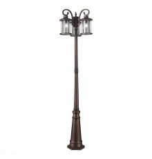 SL080.425.03 Светильник уличный наземный ST-Luce Темный кофе/Прозрачный, Темный кофе E27 3*100W LASTERO